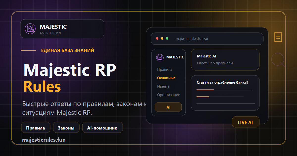 Memphis Rp Logo Законы Мемфис (Memphis) — УК, АК, ПК | Majestic RP Rules